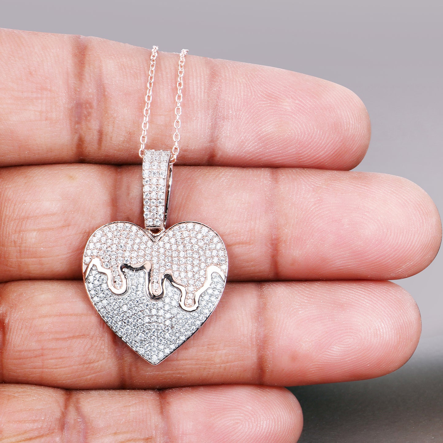 Drippy Heart Pendant