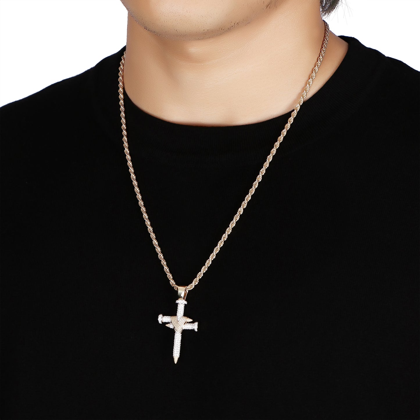 Nail Cross Pendant