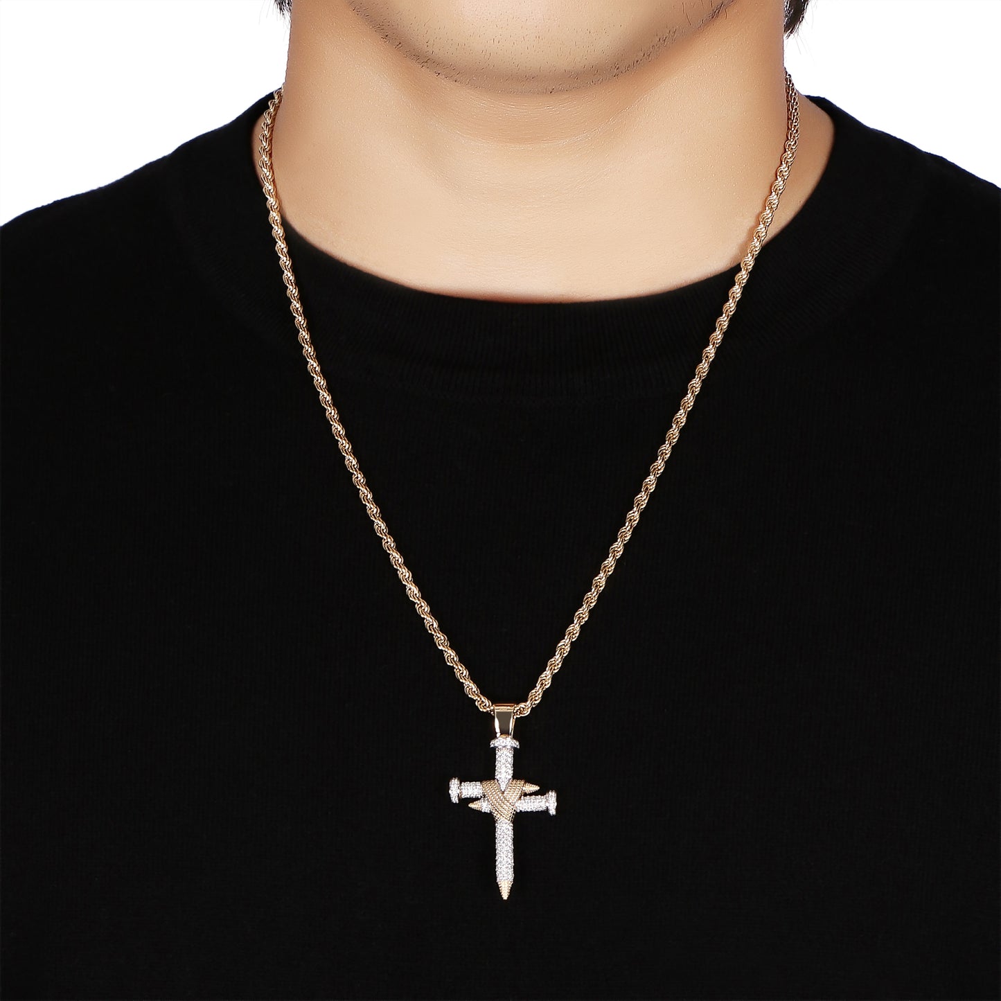 Nail Cross Pendant