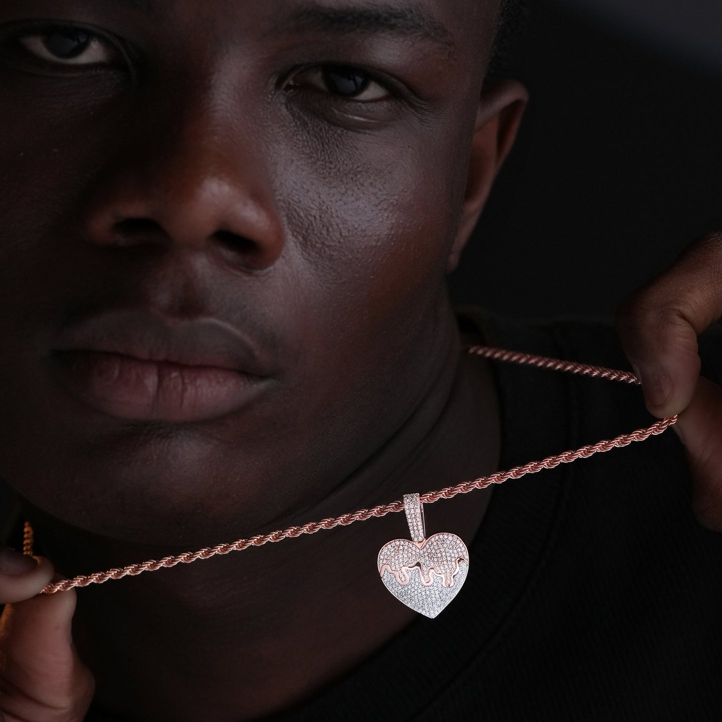 Drippy Heart Pendant