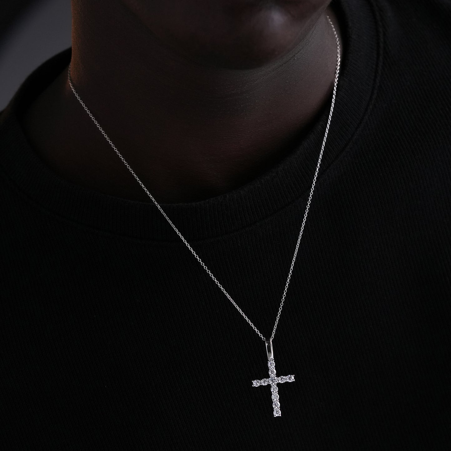 Single Row Cross Pendant