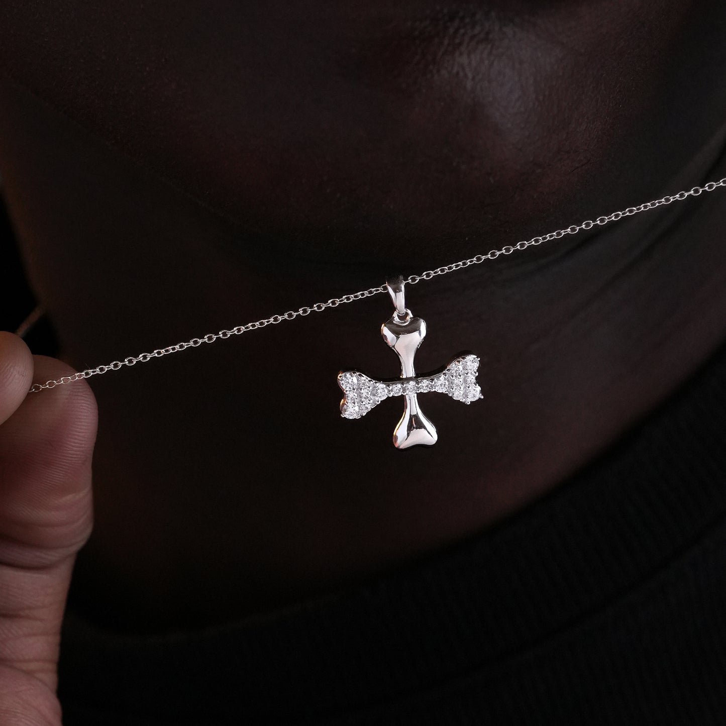 Bone Cross Pendant