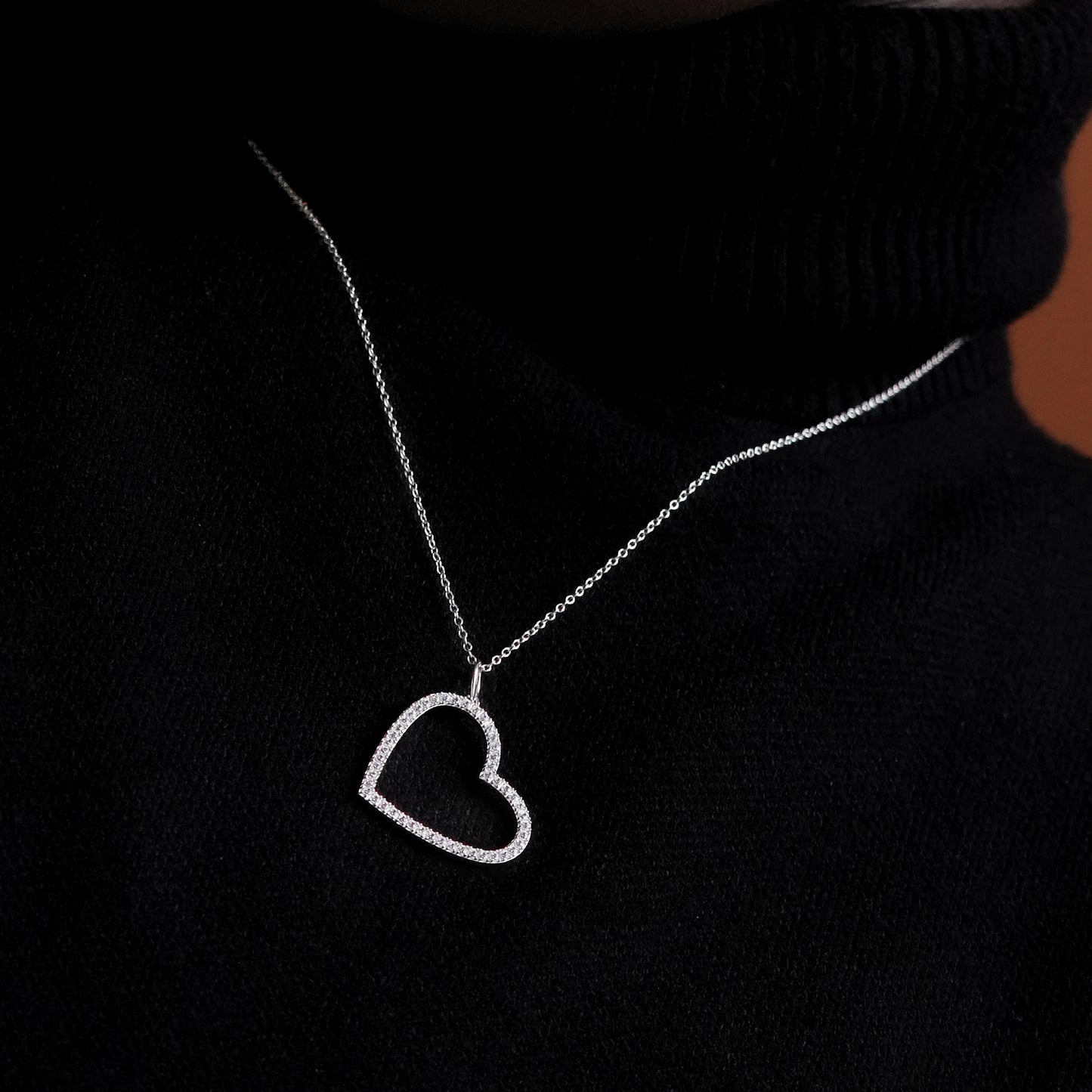 Tilted Heart Pendant