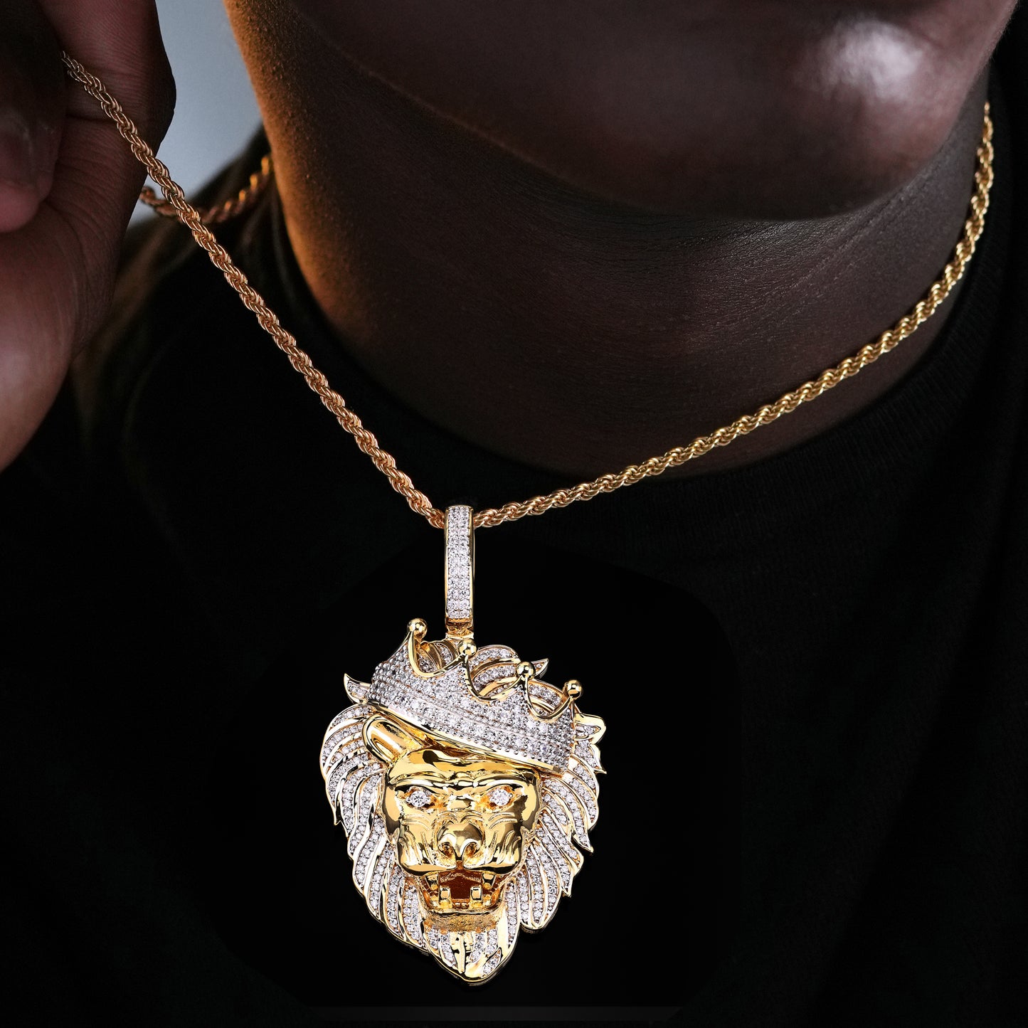 King of the Jungle Lion Pendant