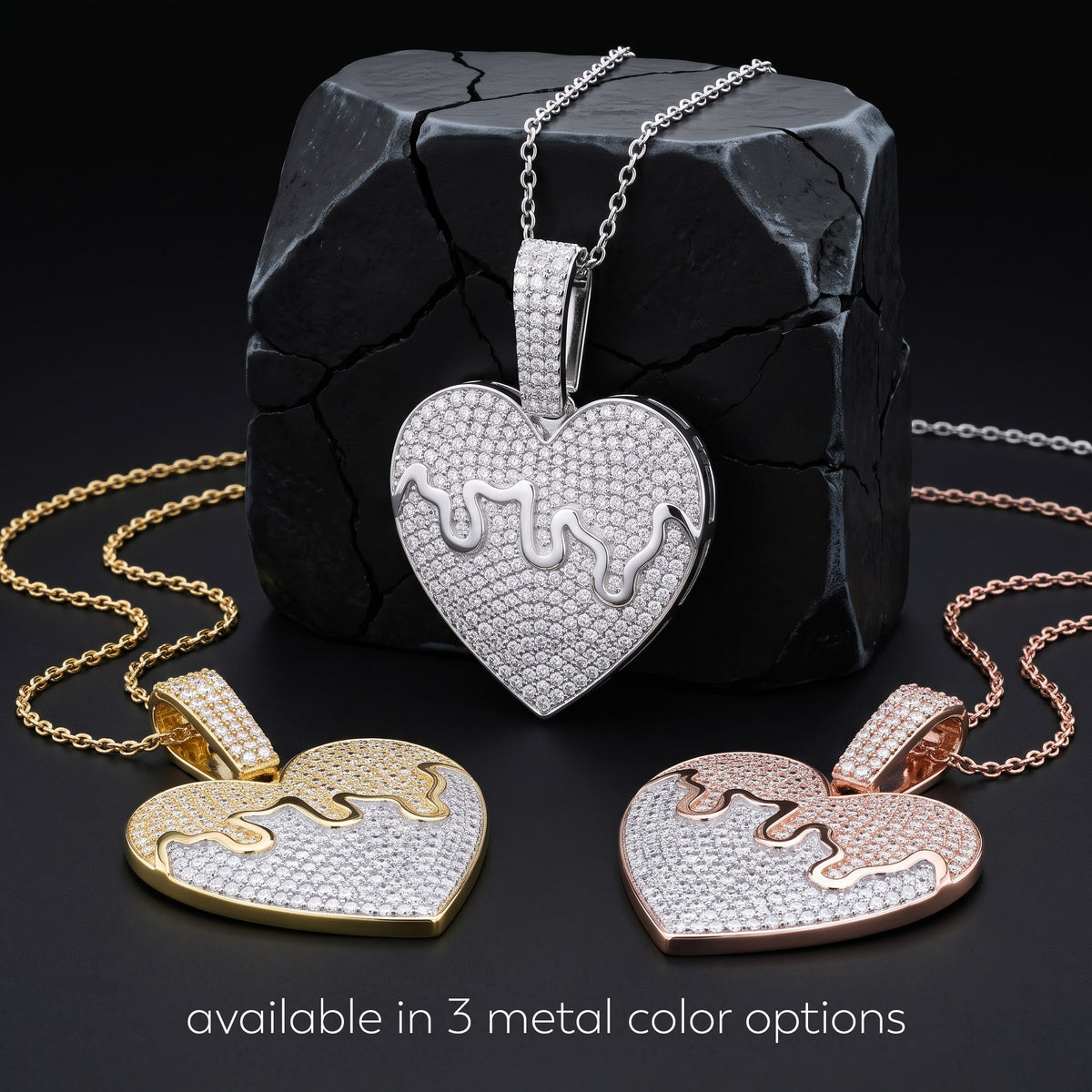 Drippy Heart Pendant