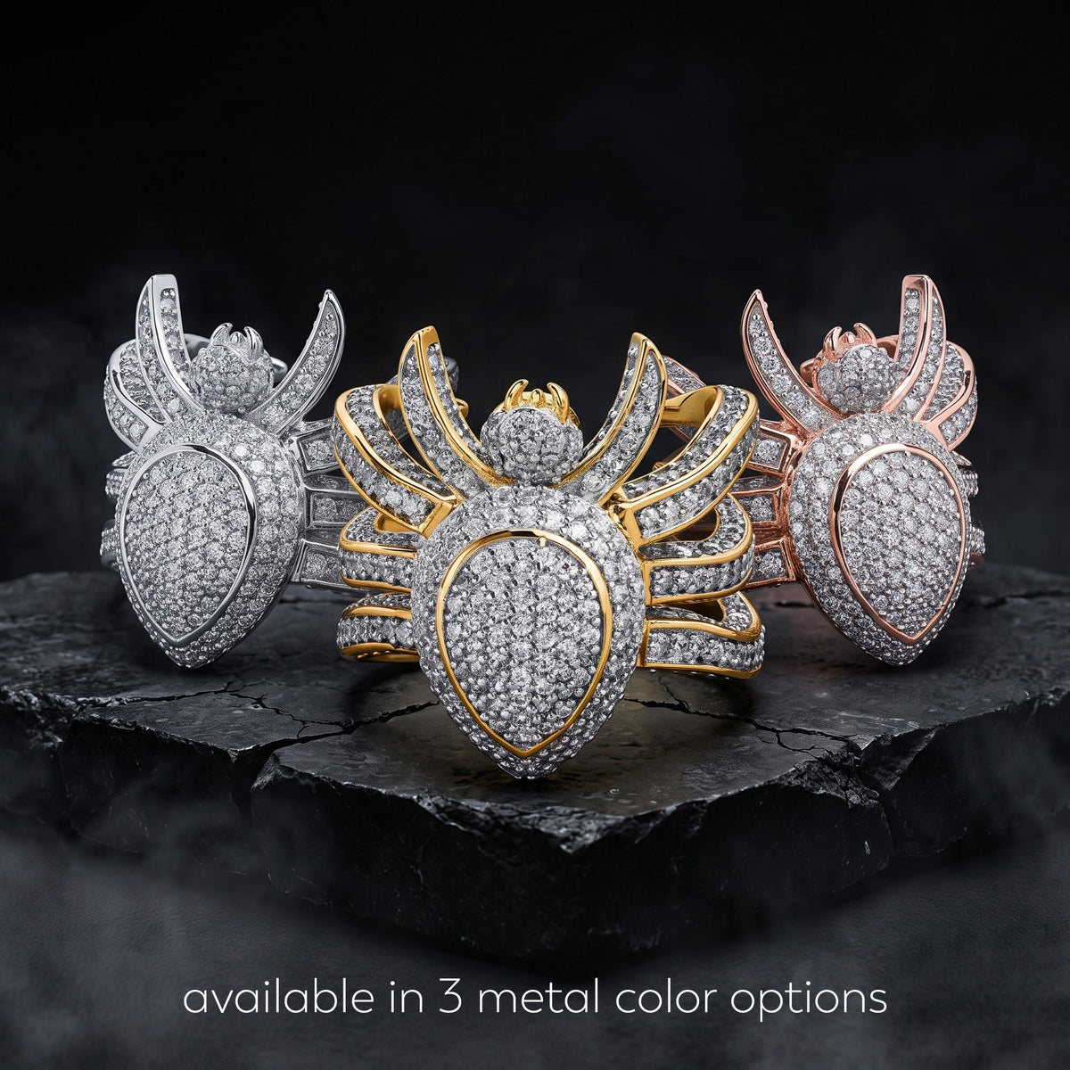 Hugging Spider Ring