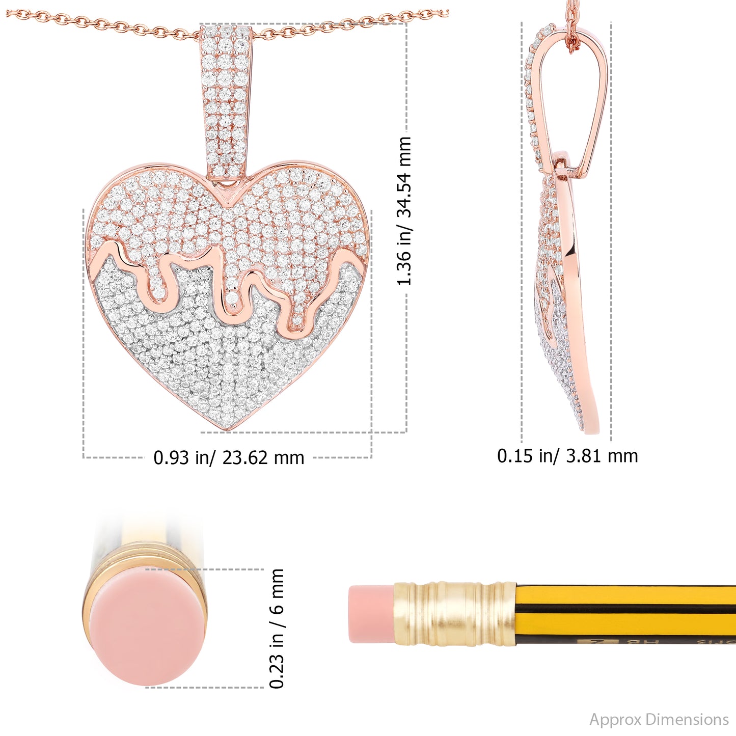 Drippy Heart Pendant