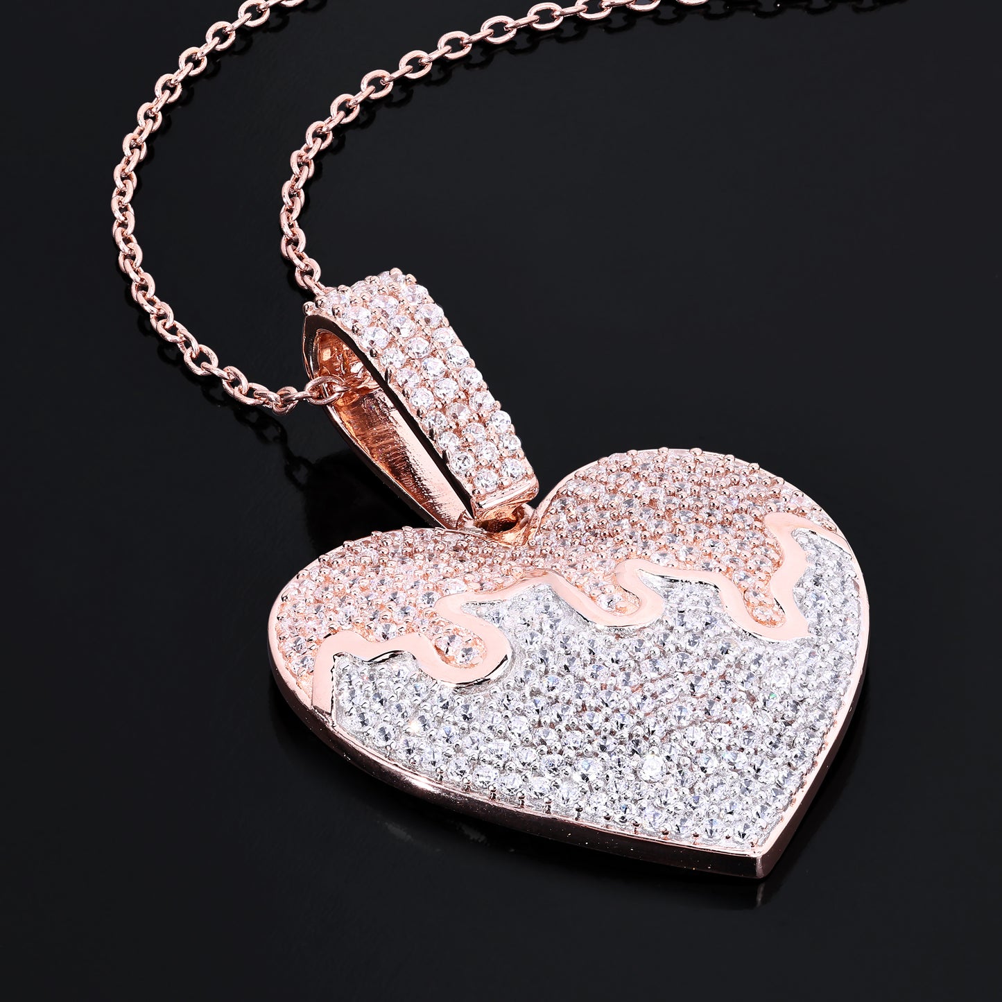 Drippy Heart Pendant