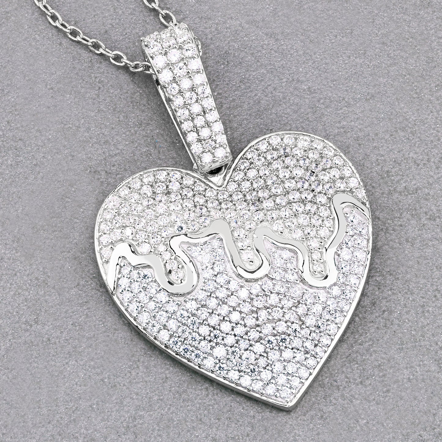 Drippy Heart Pendant