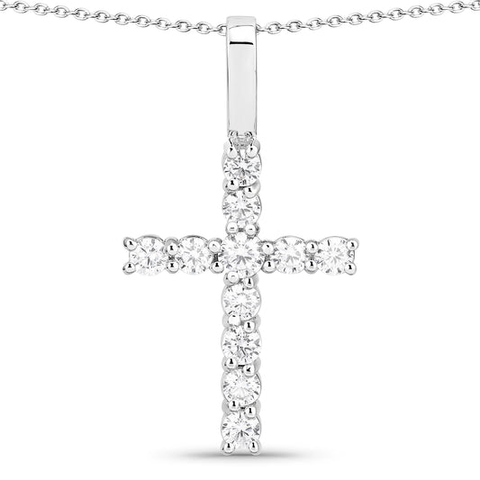 Single Row Cross Pendant