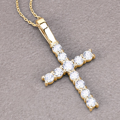 Single Row Cross Pendant