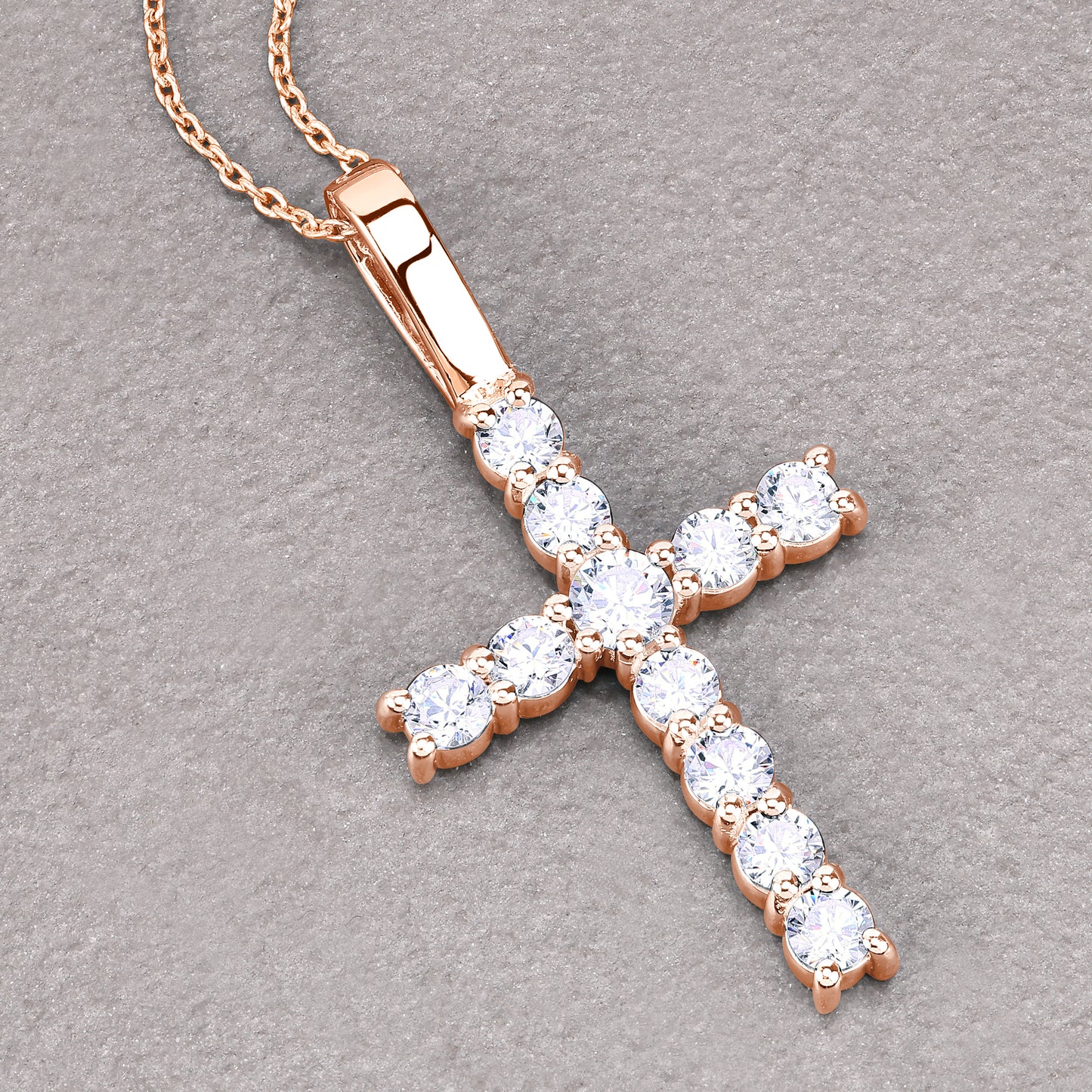 Single Row Cross Pendant