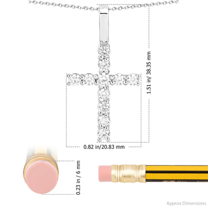 Single Row Cross Pendant
