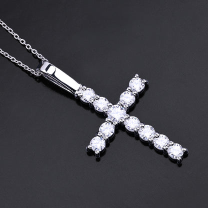 Single Row Cross Pendant