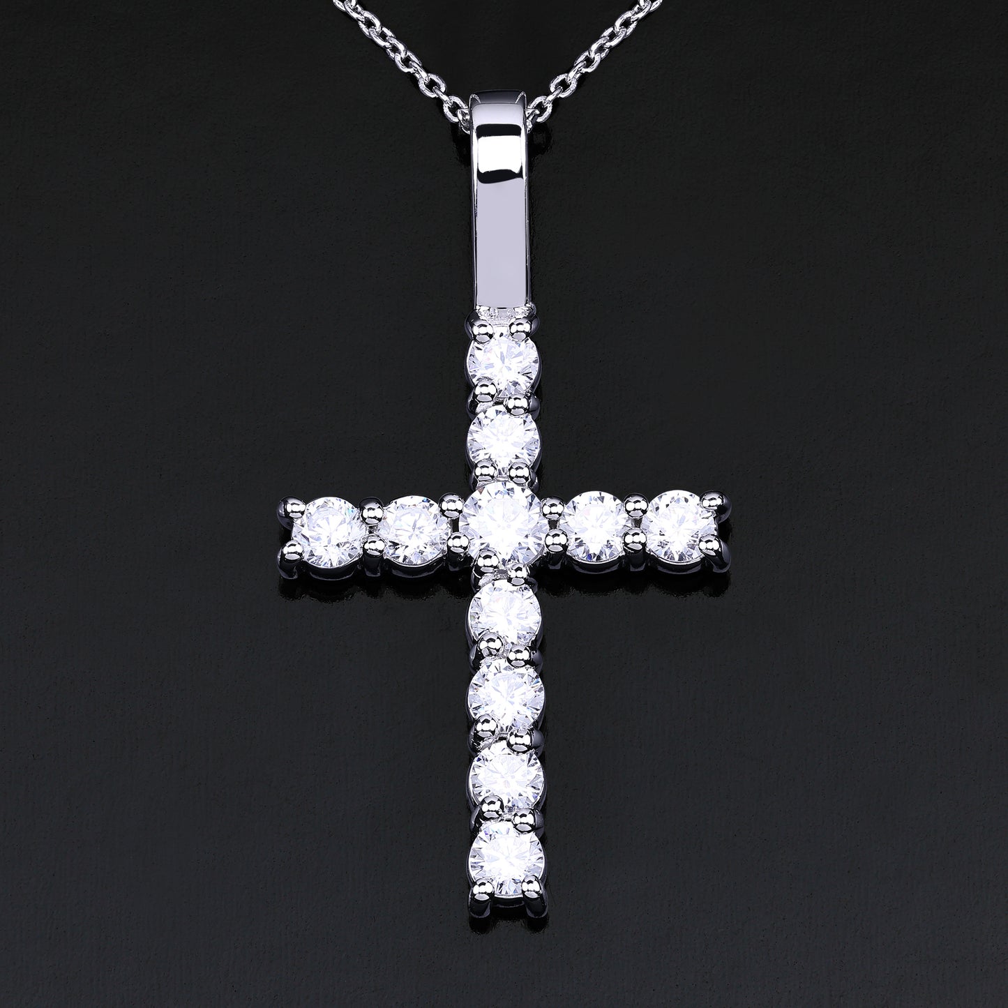 Single Row Cross Pendant