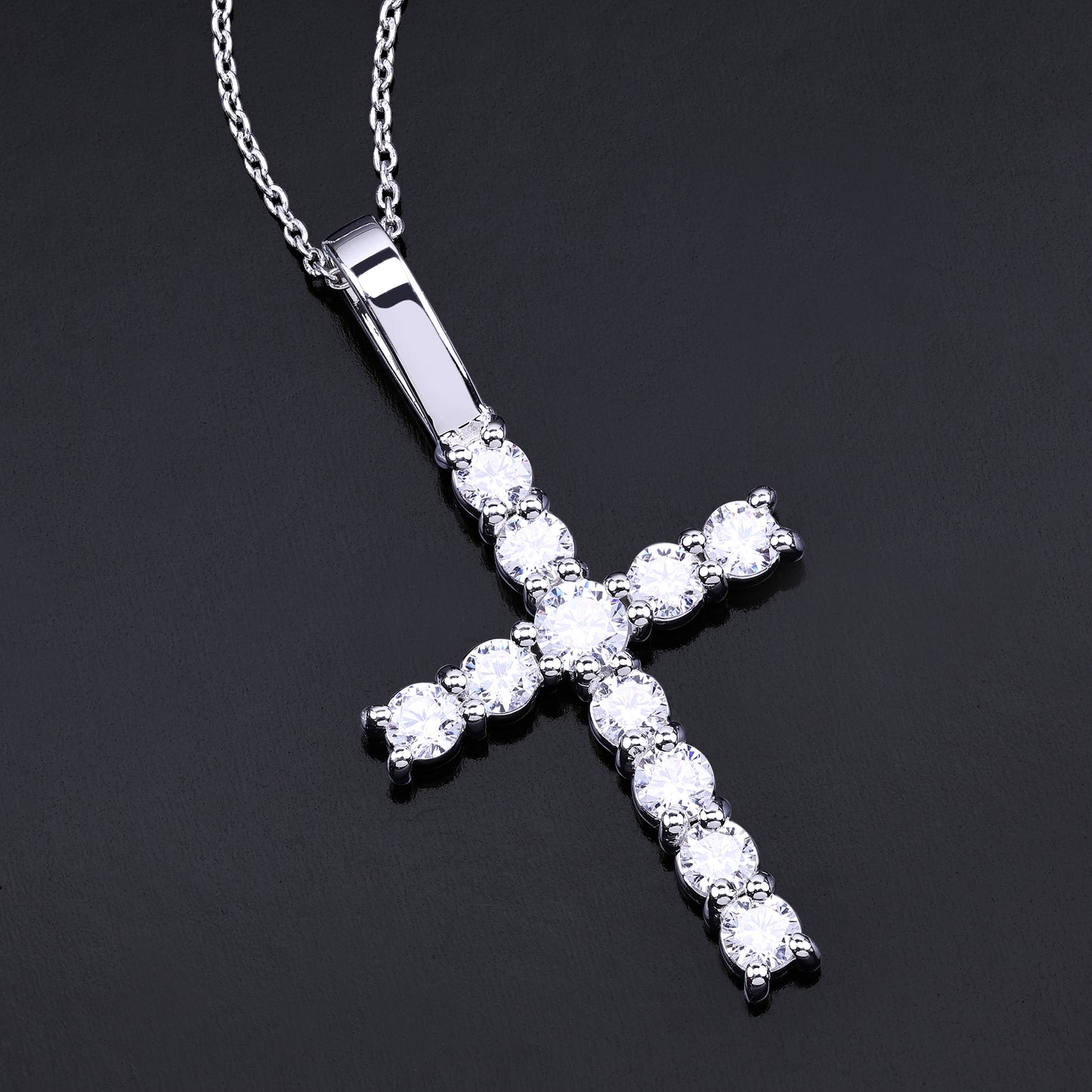 Single Row Cross Pendant