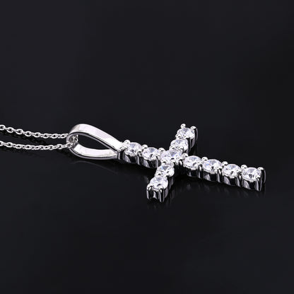 Single Row Cross Pendant