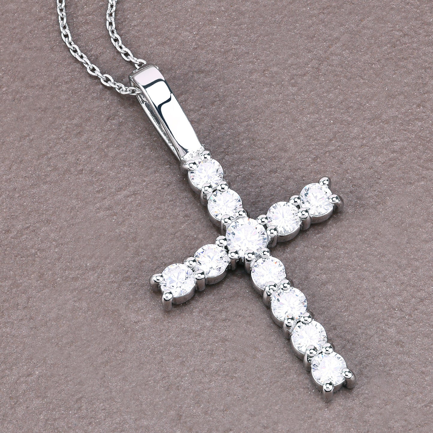 Single Row Cross Pendant