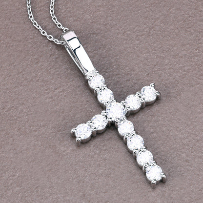 Single Row Cross Pendant