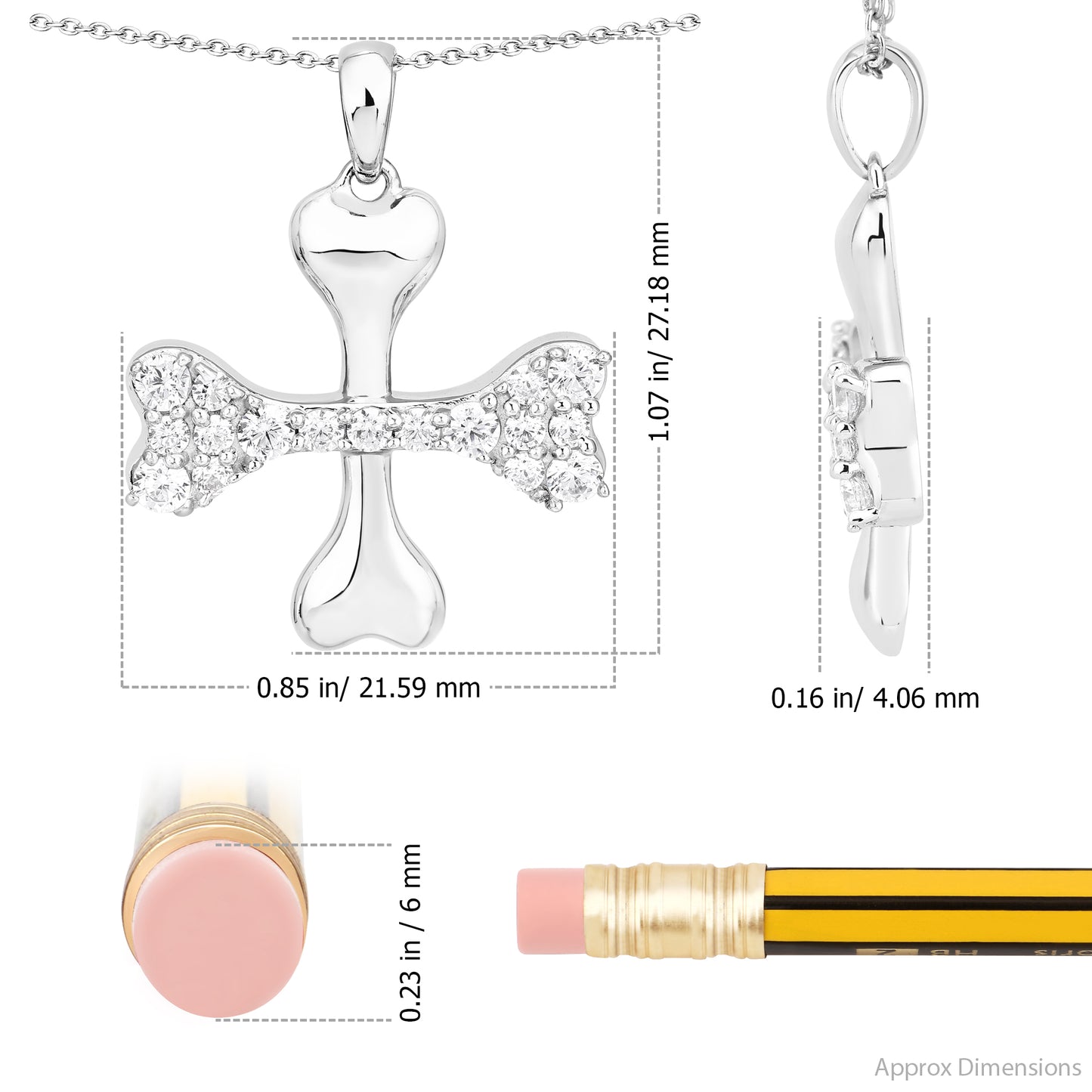 Bone Cross Pendant