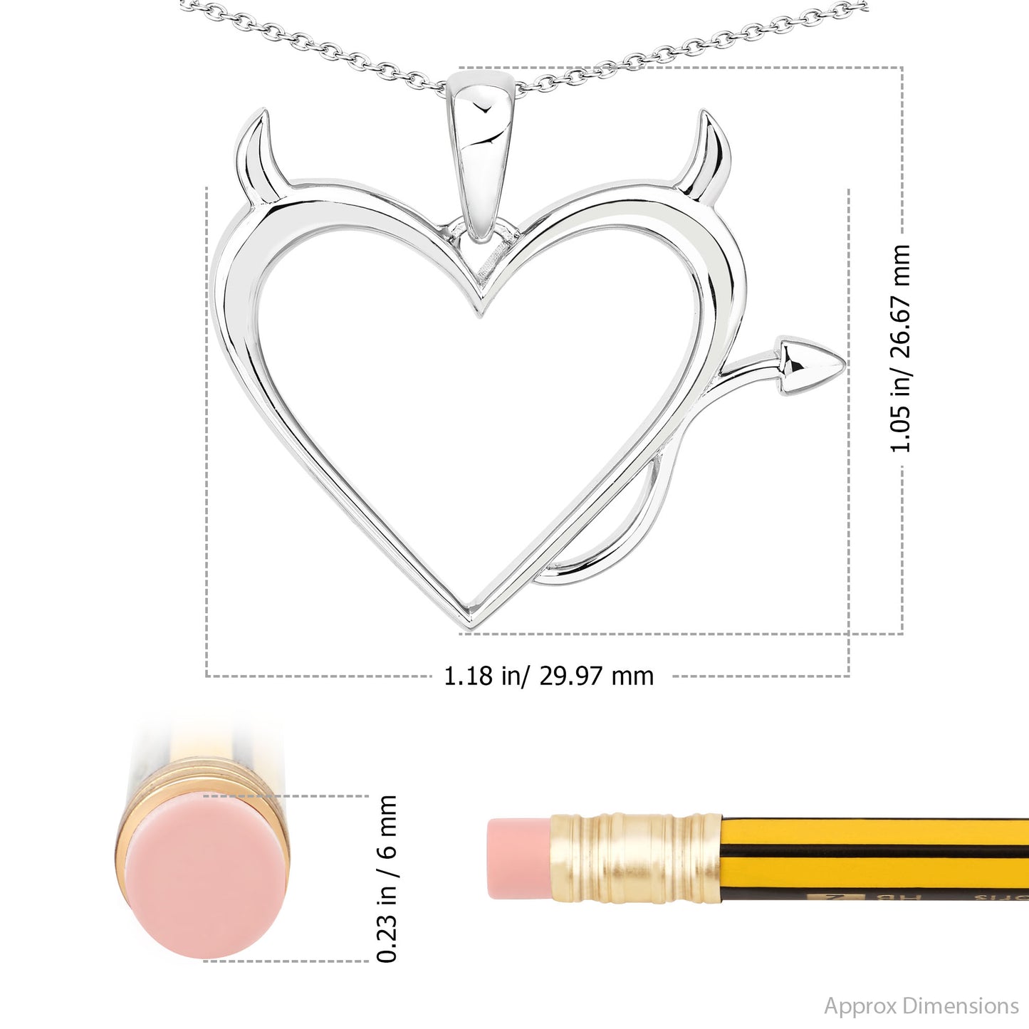 Devil Heart Pendant