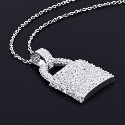 Pave Padlock Pendant