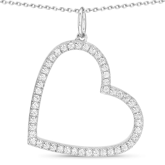 Tilted Heart Pendant