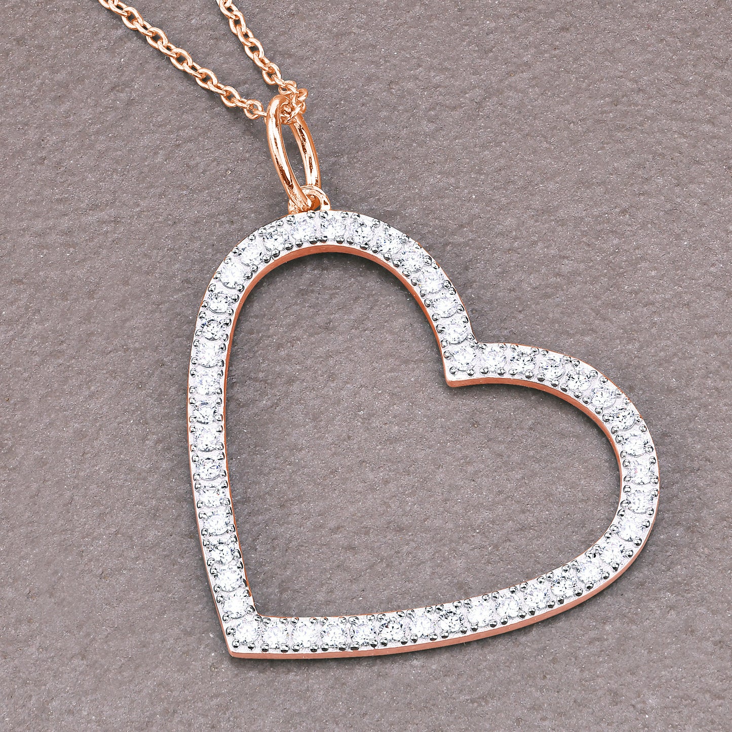 Tilted Heart Pendant