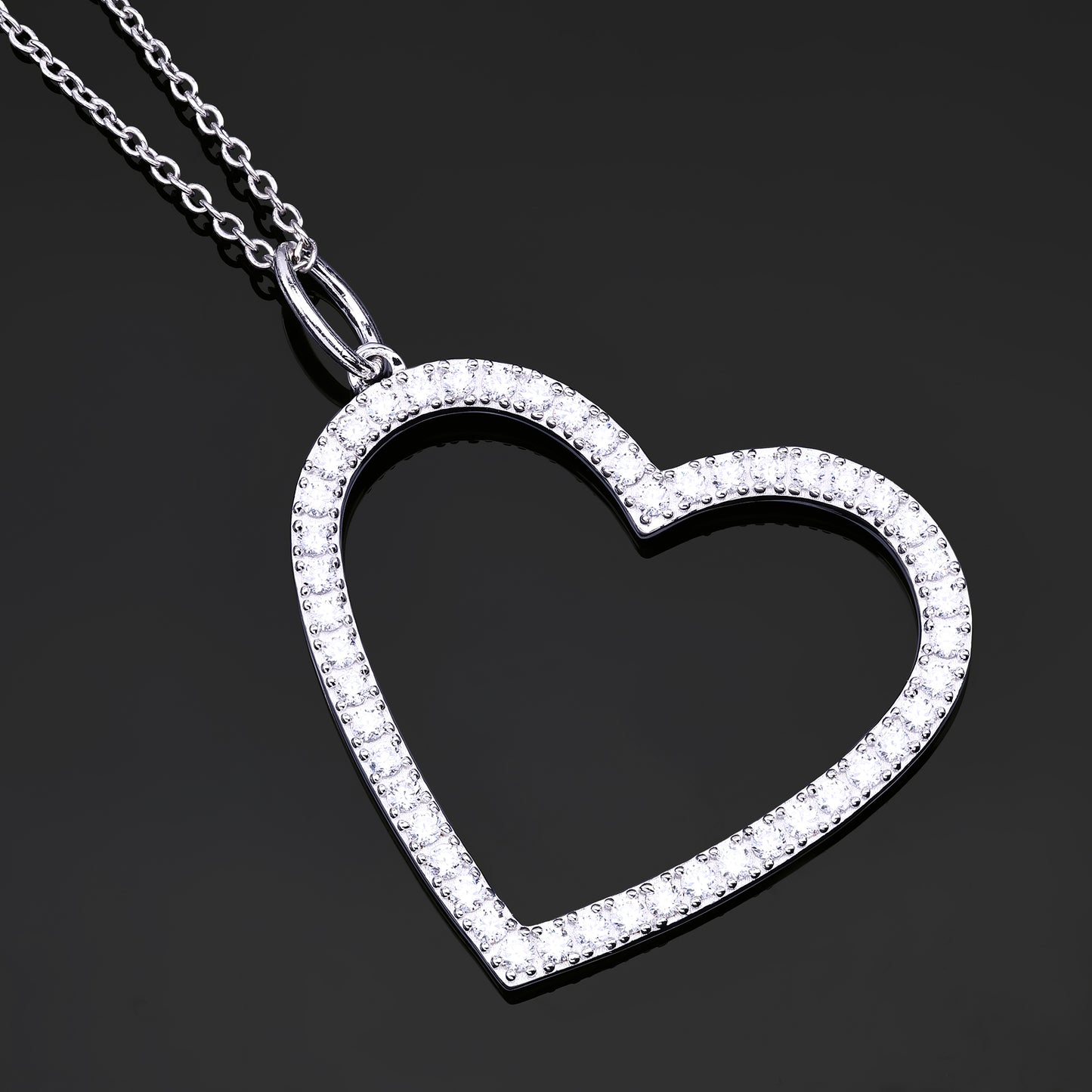 Tilted Heart Pendant