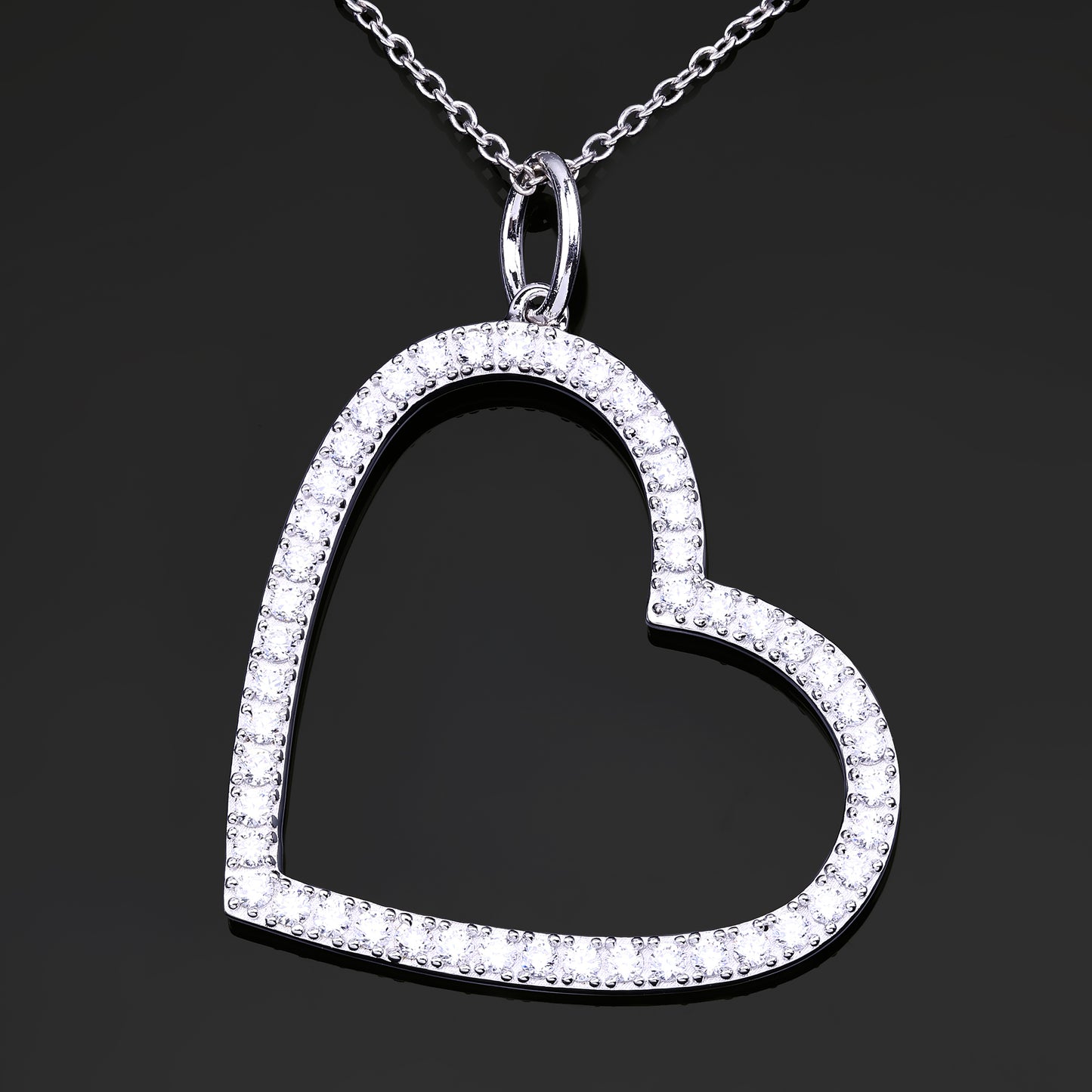 Tilted Heart Pendant