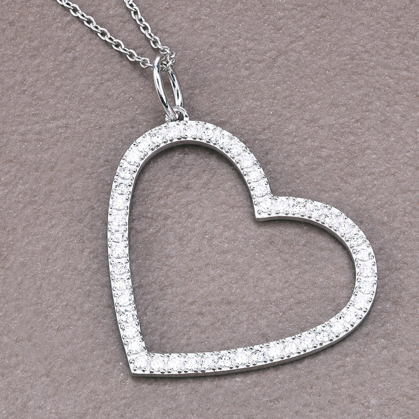 Tilted Heart Pendant
