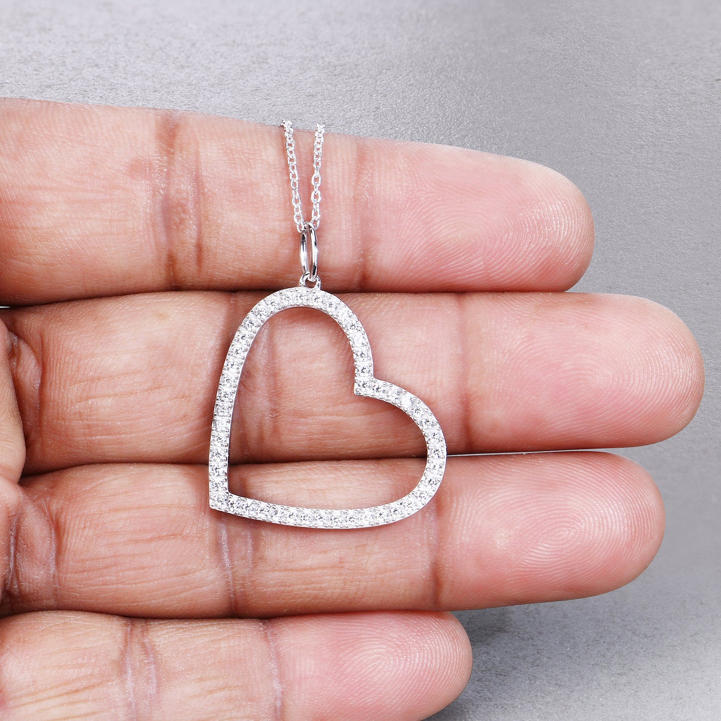 Tilted Heart Pendant