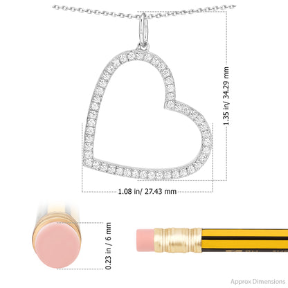 Tilted Heart Pendant