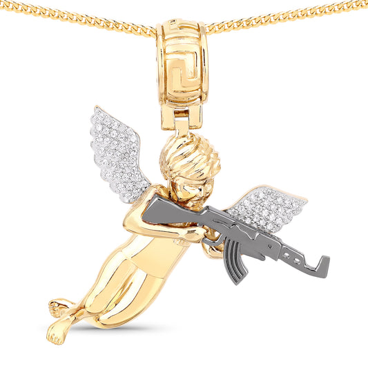 Angel Shooting Gun Pendant