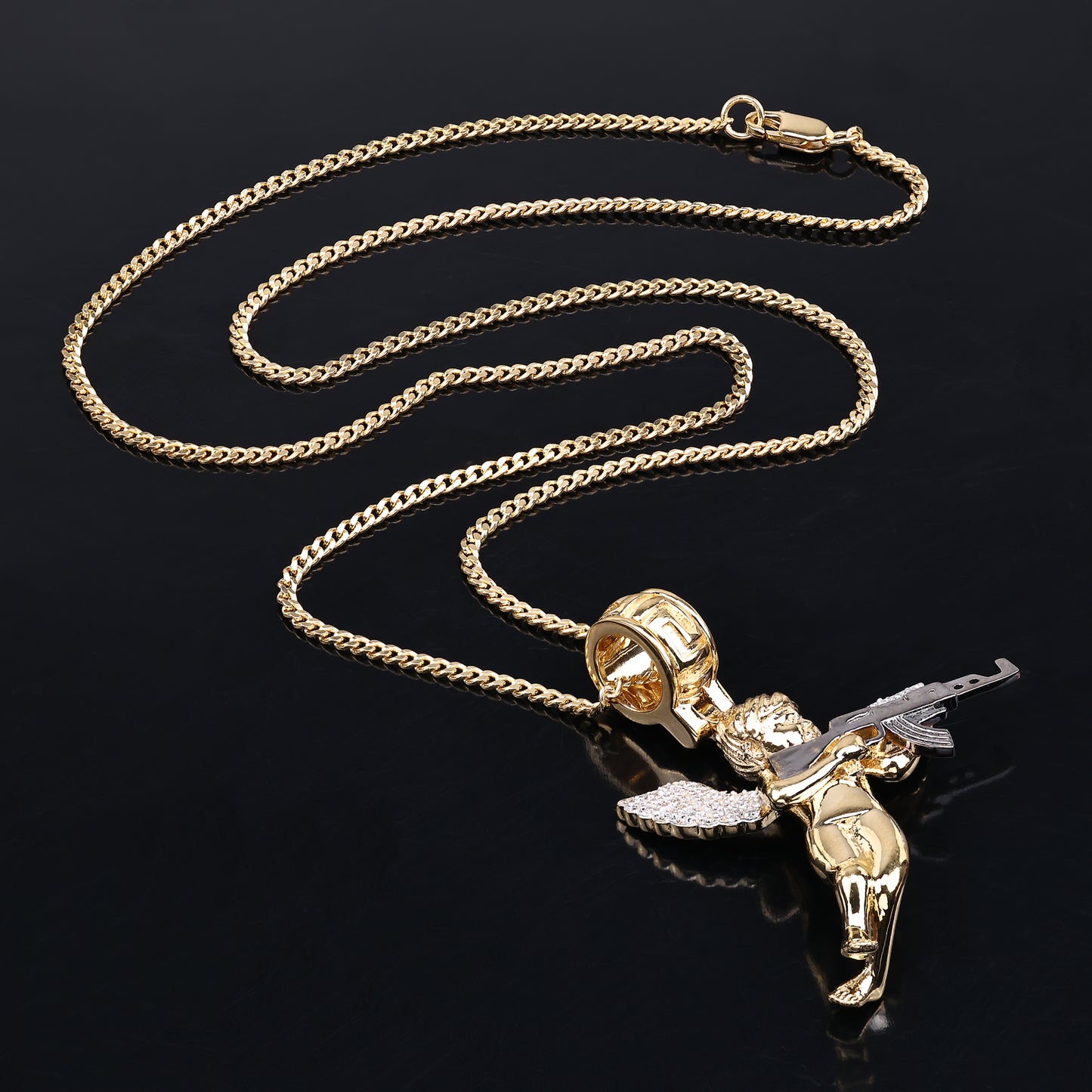 Angel Shooting Gun Pendant