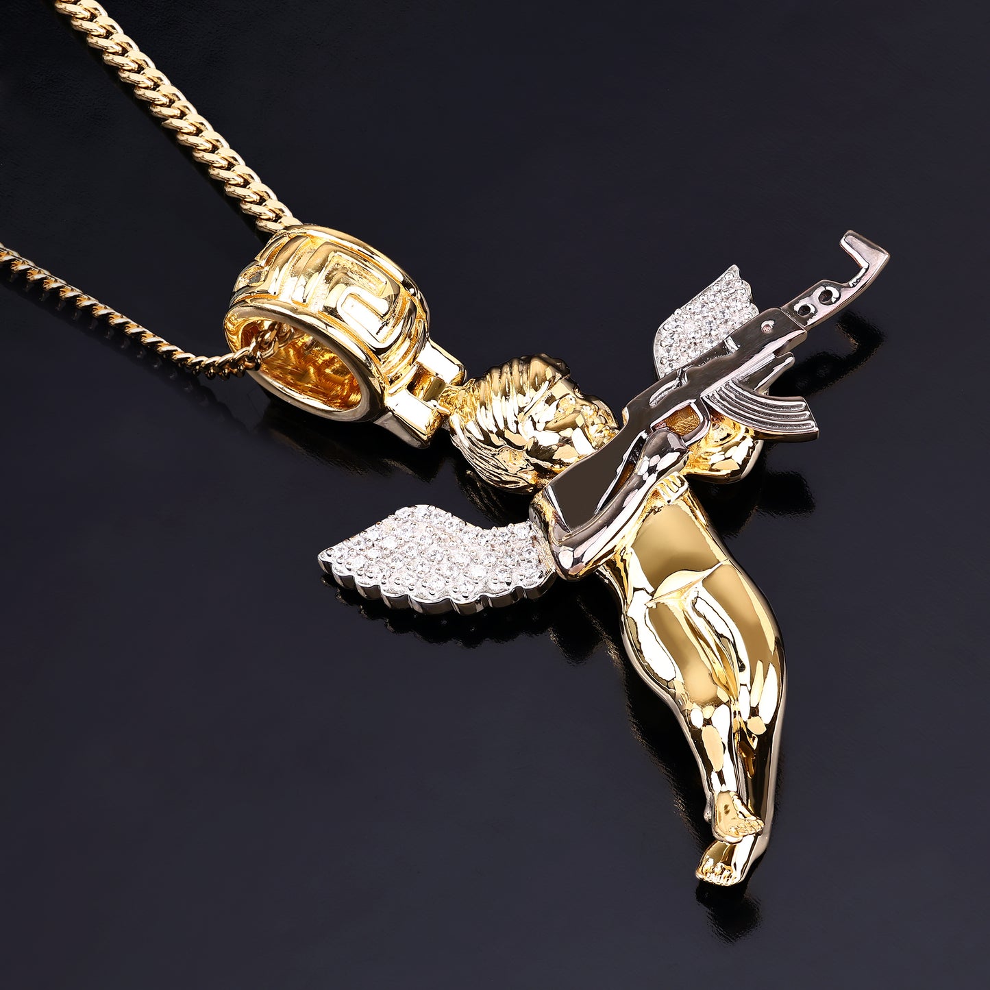 Angel Shooting Gun Pendant