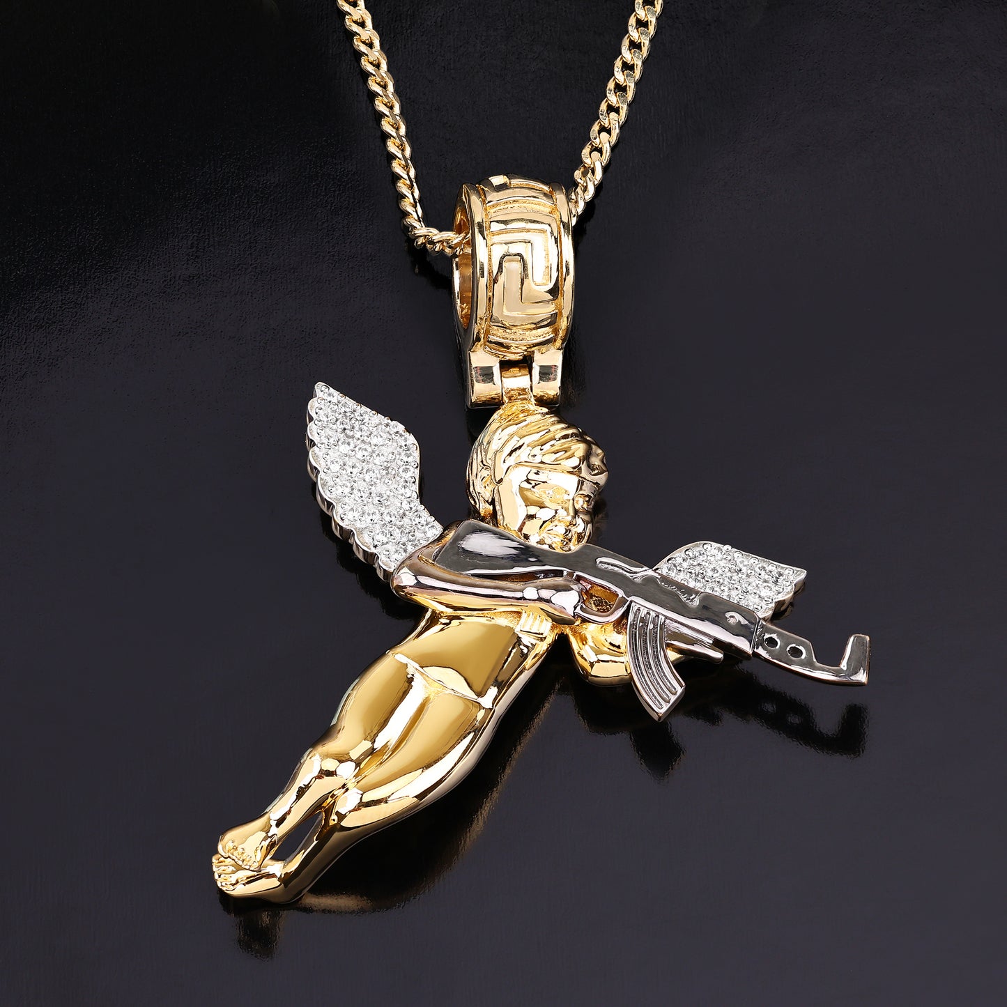 Angel Shooting Gun Pendant