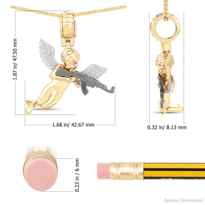 Angel Shooting Gun Pendant