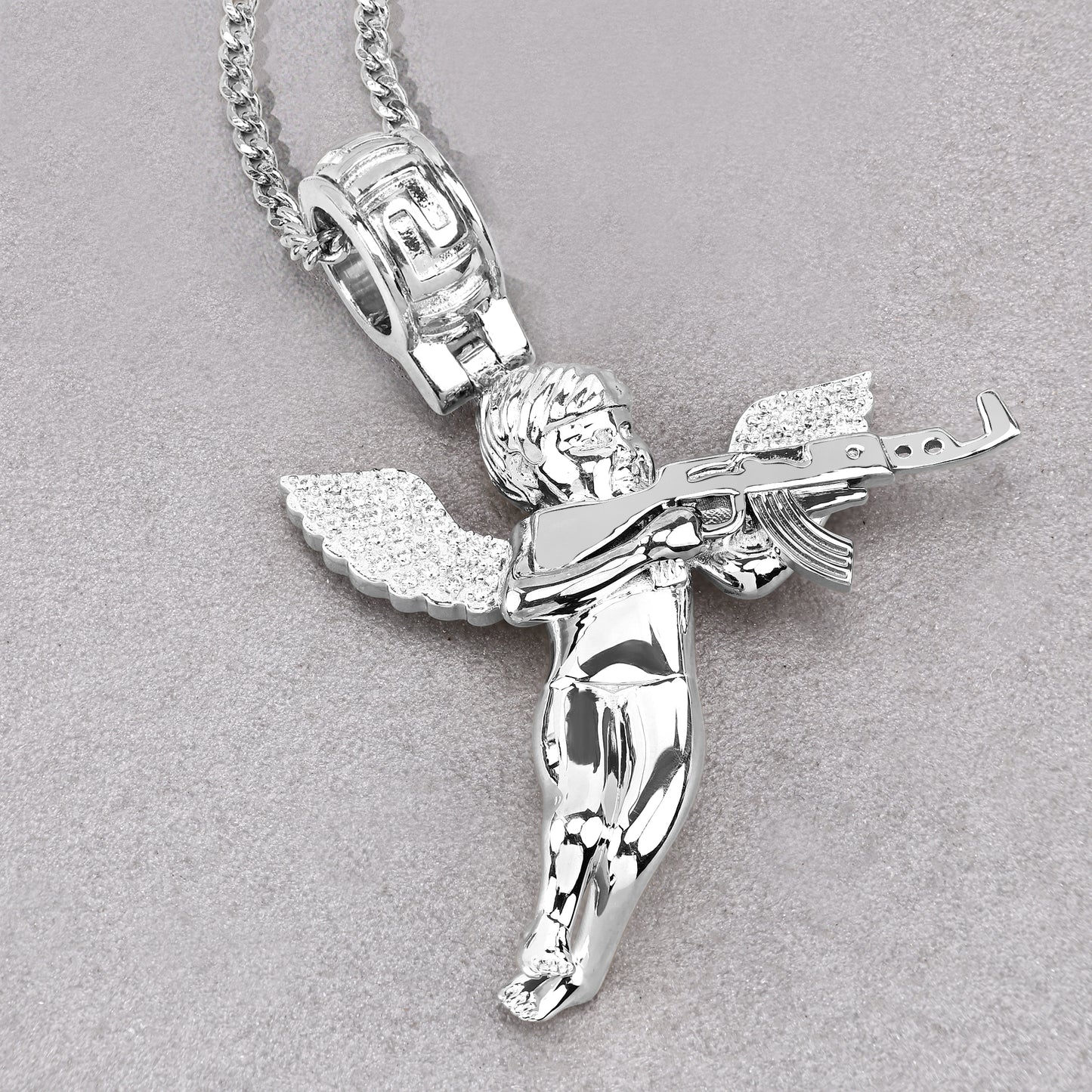 Angel Shooting Gun Pendant