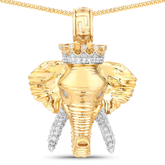 Hip Hop Elephant King Pendant