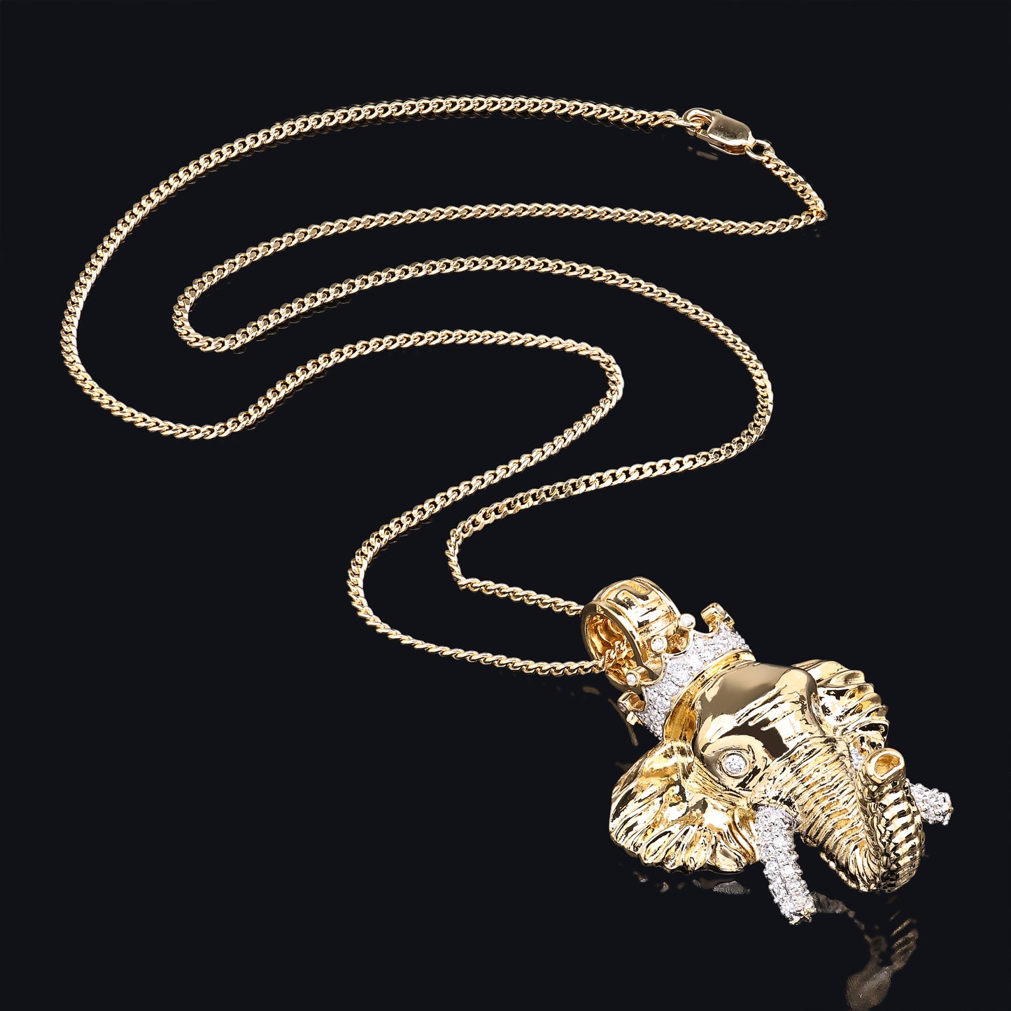 Hip Hop Elephant King Pendant