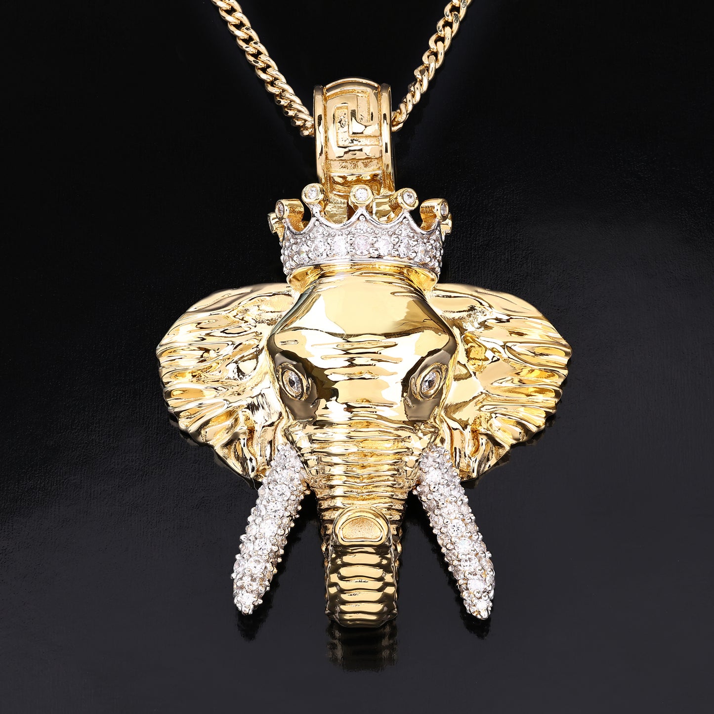 Hip Hop Elephant King Pendant