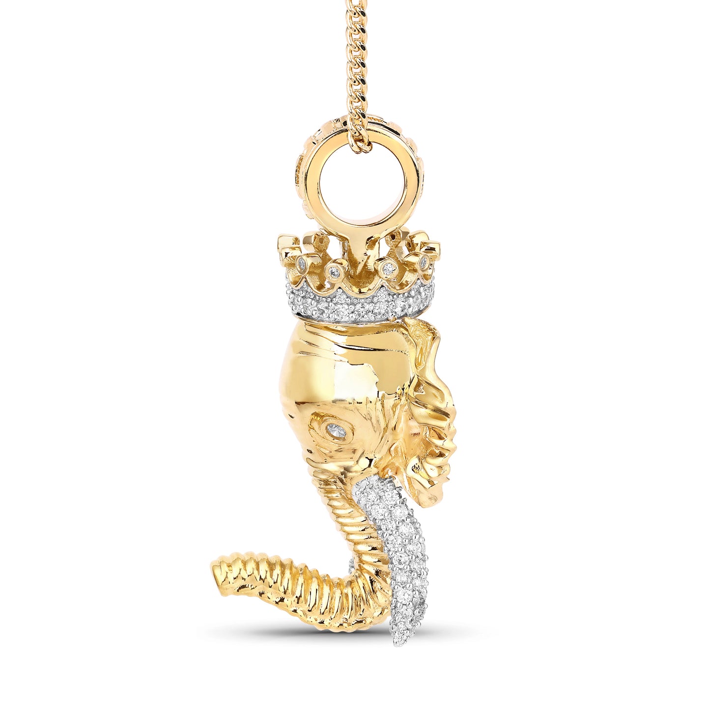 Hip Hop Elephant King Pendant
