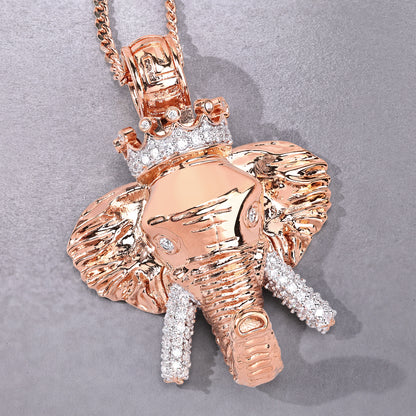 Hip Hop Elephant King Pendant