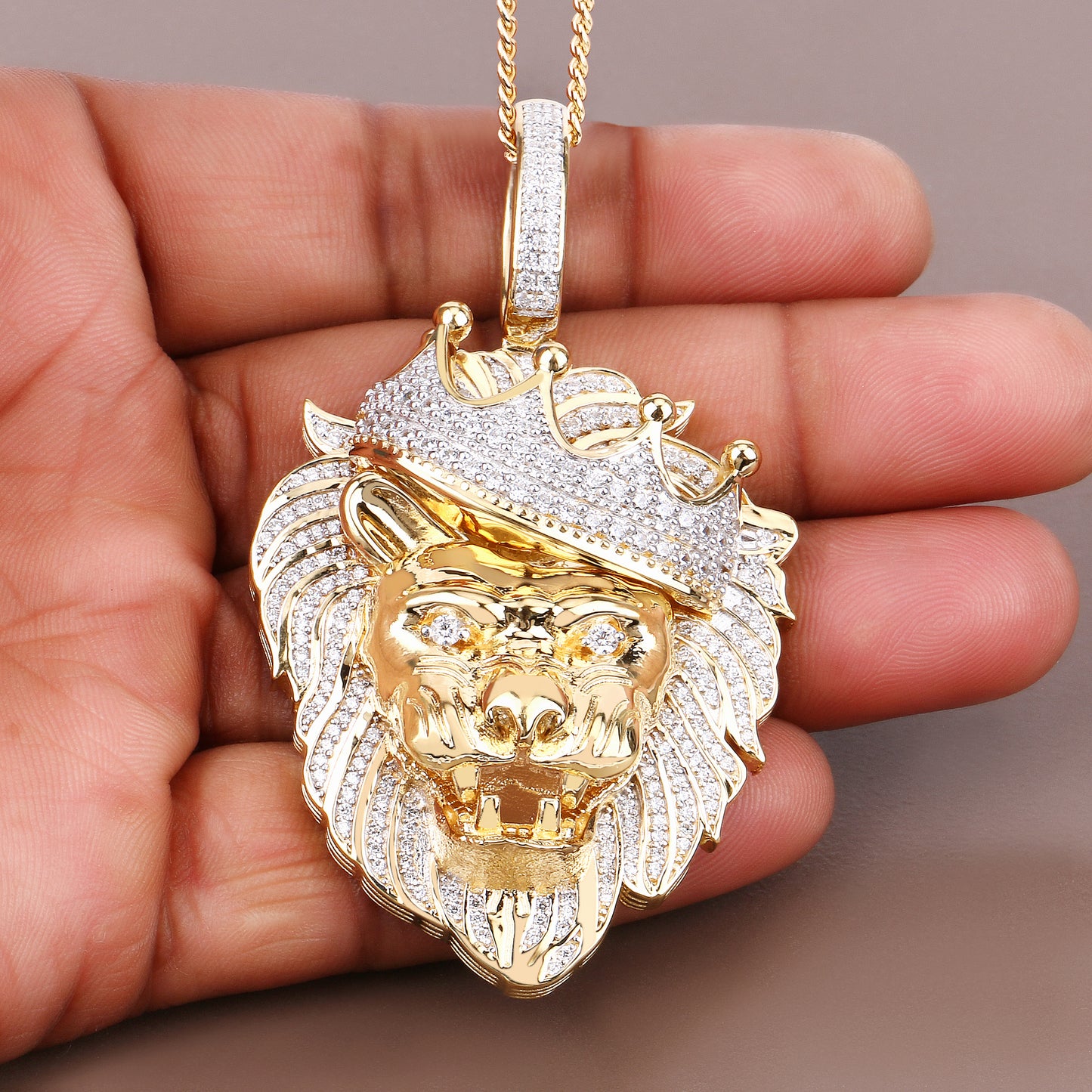 King of the Jungle Lion Pendant