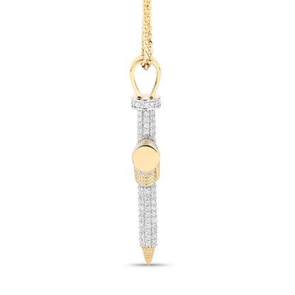 Double Nail Cross X Pendant