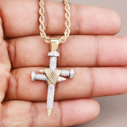 Nail Cross Pendant