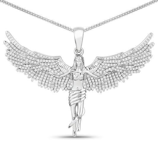 Soaring Angel Wings Pendant