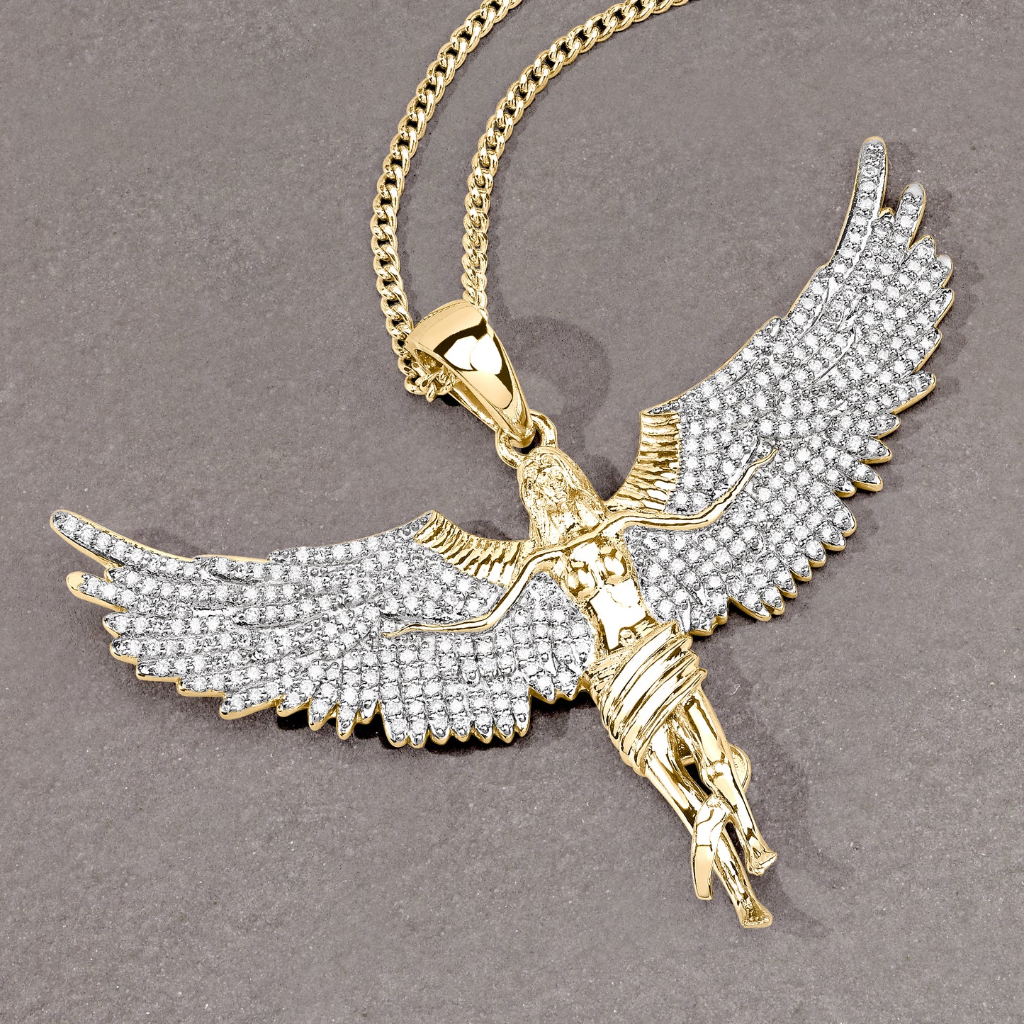 Soaring Angel Wings Pendant