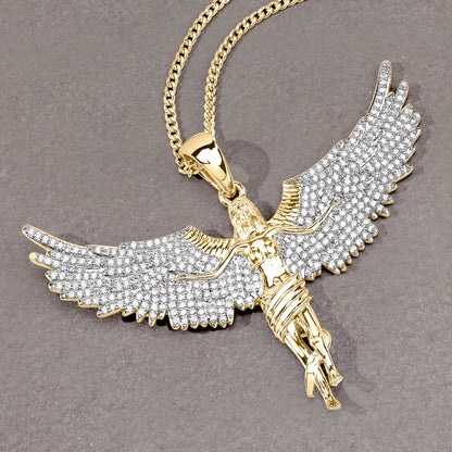 Soaring Angel Wings Pendant
